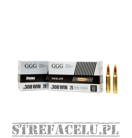 Amunicja HPBT .308Win. GGG GPX13 168grn Nosler //.308Win