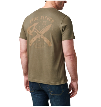 T-shirt meski 5.11 CHOOSE WISELY SS TEE kolor: RANGER GREEN