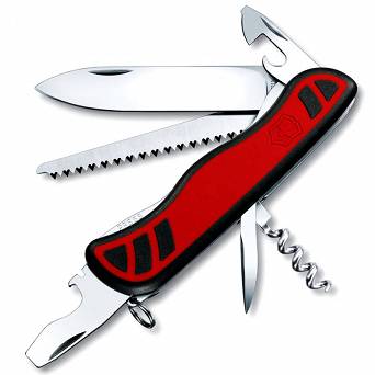 Victorinox Forester One Hand, Large Pocket Knife With Locking Blade For One Hand