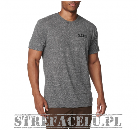 Men's T-shirt, Manufacturer : 5.11, Model : Triblend Legacy Short Sleeve Tee, Color : Charcoal Heather