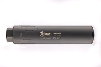 Suppressor, Manufacturer : SilentSteel (Finland), Model : Streamer, Caliber : 9mm, Color : Black