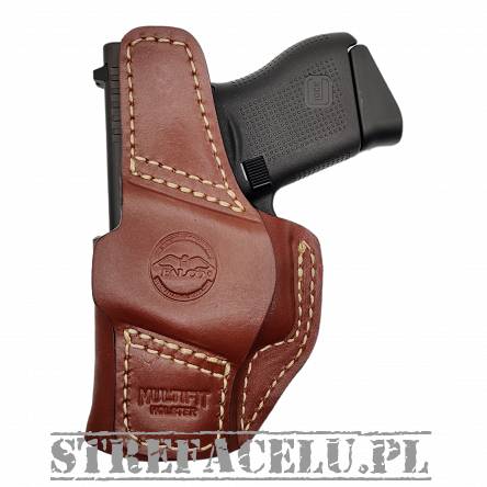 Leather Holster, Manufacturer : Falco Holsters (Slovakia), Type : 2in1 - IWB + OWB, Model : AM02-2329, Hand : Right, Color : Brown