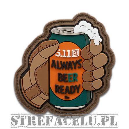 Patch, Manufacturer : 5.11, Model : Always Beer Ready Patch, Color : Brown