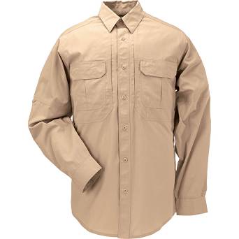 Men's Shirt, Manufacturer : 5.11, Model : Taclite Pro Long Sleeve Shirt, Color : Coyote