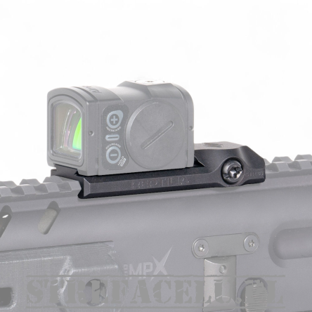 Low Profile Picatinny Aluminum Rail - REPTILIA Low Profile Mount - Black