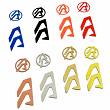 Stickers for holsters Alpha-X RH - Color Silver, Alpha-X RH Color Inlays - Color Silver: