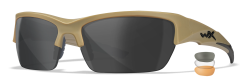 Eye Protectors, Manufacturer : WileyX, Model : Valor CHVAL06, Visors : 3, Frame : Matte Tan