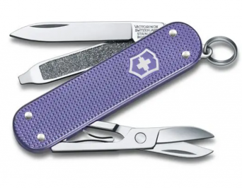 Victorinox Classic Alox Colors pocket knife, 58mm, Celidor, "Elactric Lavender"