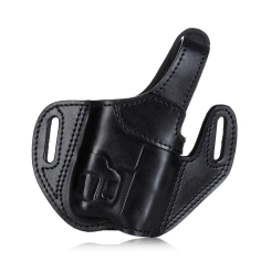 Kabura skórzana OWB do Sig Sauer P320 AXG Scorpion z latarką Olight Baldr S, RH, kolor: Czarny