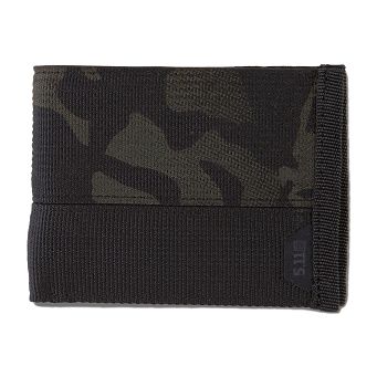 Wallet, Manufacturer : 5.11, Model : Tracker Bifold INT, Color : Black Multicam