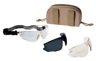 Okulary Bolle Tactical Combat - zestaw - balistyczne - Piaskowe - COMBKITS