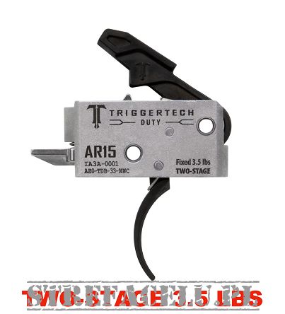 Trigger Mechanism - TriggerTech Ar15 Duty - Curved - PVD Black - 3,5lbs - Two Stage