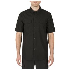 Men's Shirt, Manufacturer : 5.11, Model : Stryke Short Sleeve Shirt, Color : Black