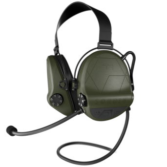 Active communication neckband headphones Sordin Supreme T2 CC - Green - 304006-20P