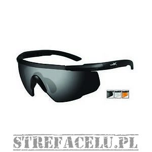 Okulary WileyX Saber Adv. Smoke / Clear  / Rust Lens 308 / Matte Black Frame