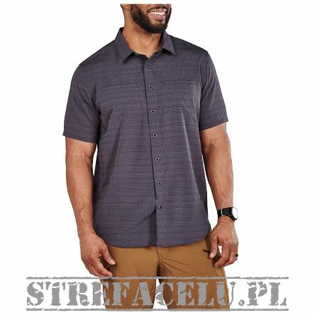 Men's Shirt, Manufacturer : 5.11, Model : Ellis Short Sleeve Shirt, Color : Volcanic
