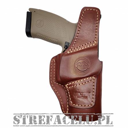 Leather Holster, Manufacturer : Falco Holsters (Slovakia), Type : 2in1 - IWB + OWB, Model : AM02-2330, Hand : Left, Color : Brown