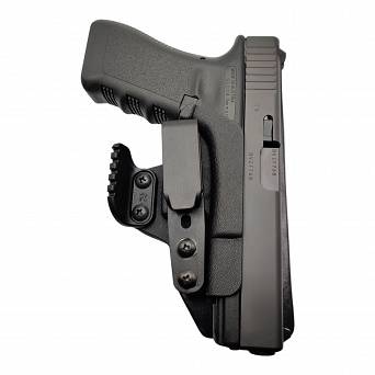 IWB Hybrid/Leather Holster Trigger Guard, Compatibility : Glock 17/19/45/26 OR, Manufacturer : Concealment Express, Material : Kydex, For Persons : Right Handed, Color : Black