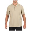 Men's Polo, Manufacturer : 5 11, Model : Helios Short Sleeve Polo, Color : Silver Tan