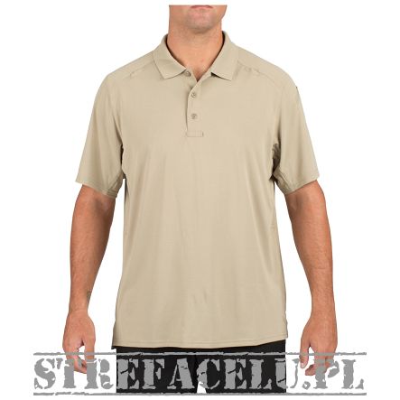 Men's Polo, Manufacturer : 5 11, Model : Helios Short Sleeve Polo, Color : Silver Tan