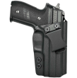 IWB Holster, Compatibility : Sig Sauer P229 with rail, Manufacturer : Concealment Express, Material : Kydex, Color : Black