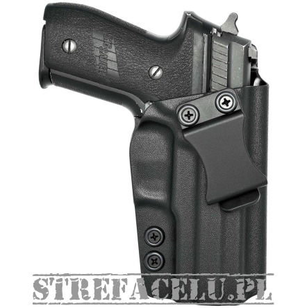 IWB Holster, Compatibility : Sig Sauer P229 with rail, Manufacturer : Concealment Express, Material : Kydex, Color : Black