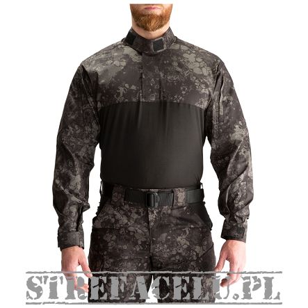 Men's Shirt, Manufacturer : 5.11, Model : Stryke Tdu Rapid Long Sleeve Shirt, Camouflage : Geo7 Night