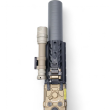 Scout-type flashlight mount on hinge - Overbore Systems SWVL - M-LOK - FDE - 3