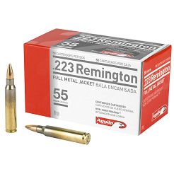 Ammunition 223 Remington, Type : FMJ 55gr, Manufacturer : Aguila