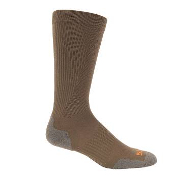 Men's Socks by 5.11, Model : SLIP STREAM OTC SOCK, Color: DARK COYOTE