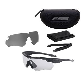 Okulary balistyczne Crossblade 2LS Kit- Czarne - Clear & Smoke Gray - EE9032-02 - ESS