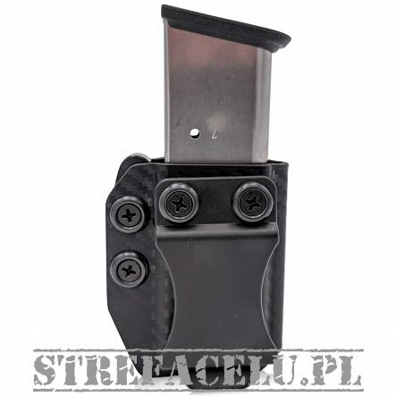 Kydex Pouch IWB/OWB 1 magazine singlestack .45ACP - Carbon, Concealment Express CEX-45ACPSS-CF-MAG
