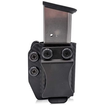 Kydex Pouch IWB/OWB 1 magazine singlestack .45ACP - Carbon, Concealment Express CEX-45ACPSS-CF-MAG