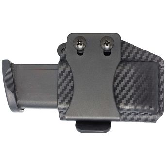 Horizontal Pouch, OWB, Compatibility : 9mm/40SW Double Stack Magazine, Manufacturer : Concealment Express, Material : Kydex, For Persons : Right Handed + Left Handed, Finish : Carbon