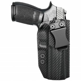 IWB Holster, Compatibility : Sig Sauer P320 Full Size, Manufacturer : Concealment Express, Material : Kydex, For Persons : Right Handed, Finish : Carbon