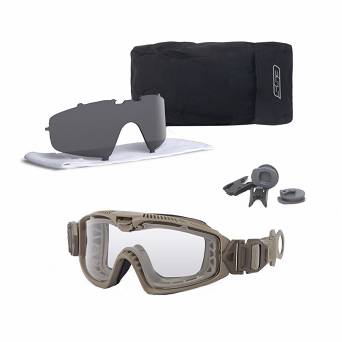 ESS Influx Pivot Ops Ballistic Goggles Glasses Tactical Protective Military Tan 