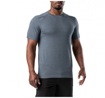 Men's T-Shirt, Manufacturer : 5.11, Model : PT-R Charge Short Sleeve Top 2.0, Color : Turbulence Heather