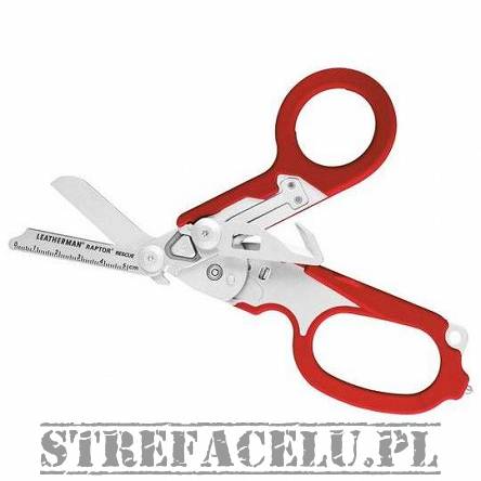 Rescue Scissors (Multitool), Manufacturer : Leatherman, Model : Raptor Rescue, Color : Red